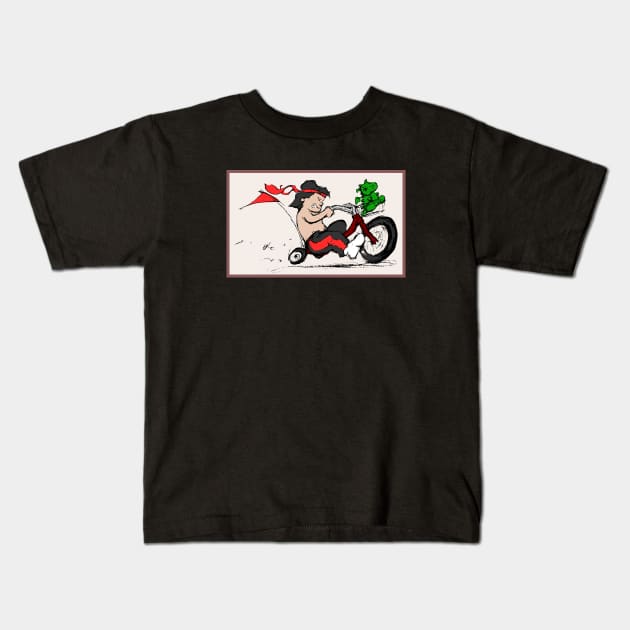 Little Liu Kang Kids T-Shirt by SteamboatJoe